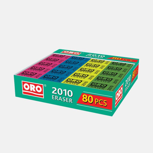 ORO Pack Of 80 Colorful Erasers | Best Quality Eraser For Kids | School And Office Use