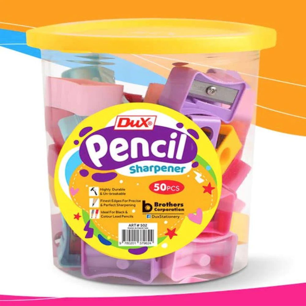 50 Pieces Pack Of Dux Colourfull Sharpeners | Best Quality Sharpeners