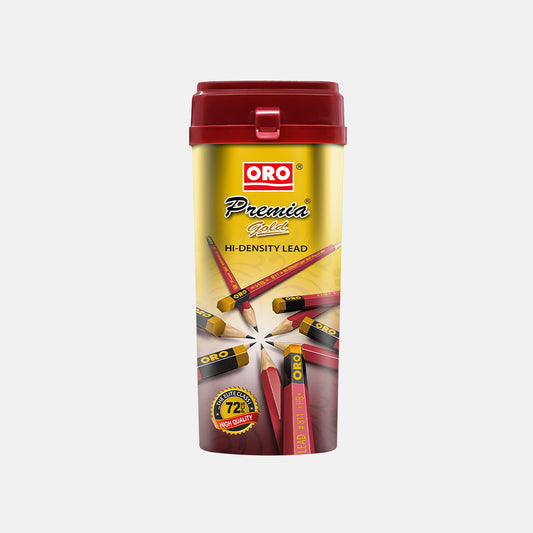 ORO Premia Gold HB Lead Pencil Jar of 72 Pieces | Best Quality lead Pencils | Lead Pencils