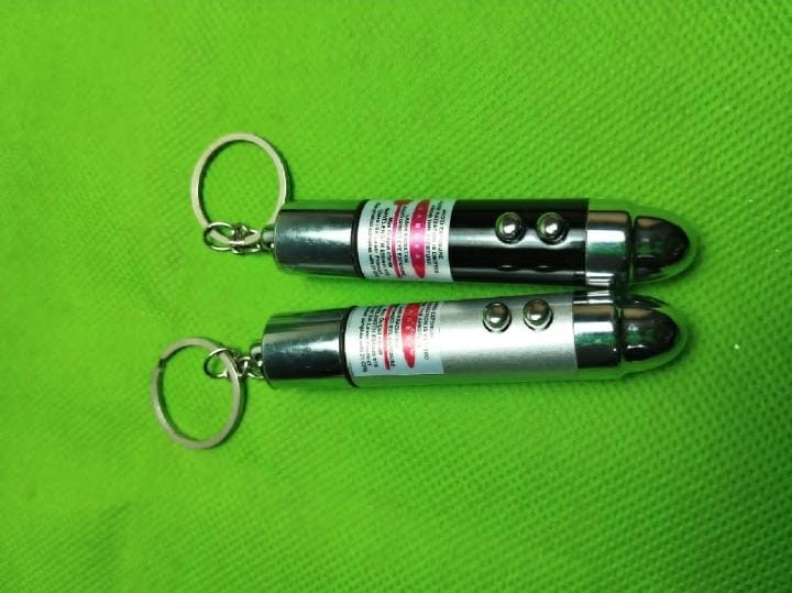 Keychain With Laser Light & Electric Current Feature | Keychain + Laser Light