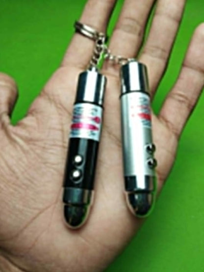 Keychain With Laser Light & Electric Current Feature | Keychain + Laser Light