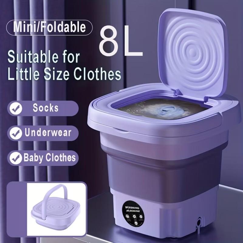 Mini Portable Foldable Washing Machine with Dryer