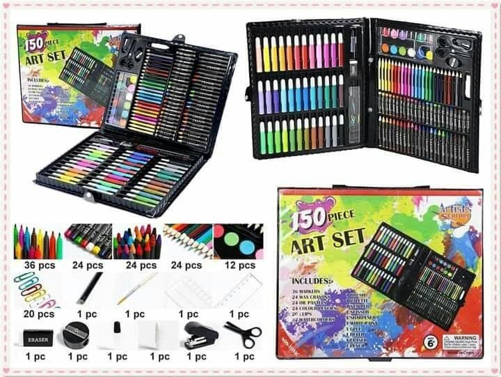 Colouring Kit | 150 Pieces Colour Box Set | Kids Colouring Kit | Multifunctional Colour Box