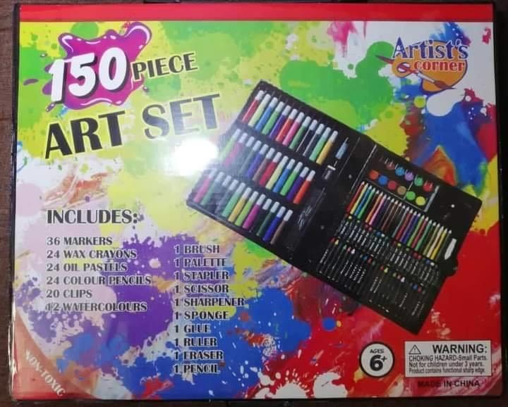 Colouring Kit | 150 Pieces Colour Box Set | Kids Colouring Kit | Multifunctional Colour Box