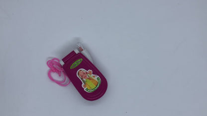 Foldable Fancy Pink Mobile Phone Toy For Baby With 2 Cells | With Different Baby Songs